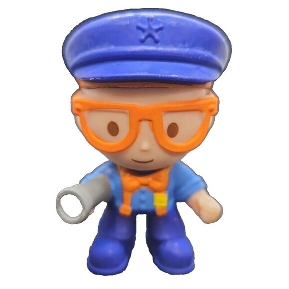 Blippi Police Officer  Mini Hero Rubber Mini Figures 2" - Picture 1 of 10